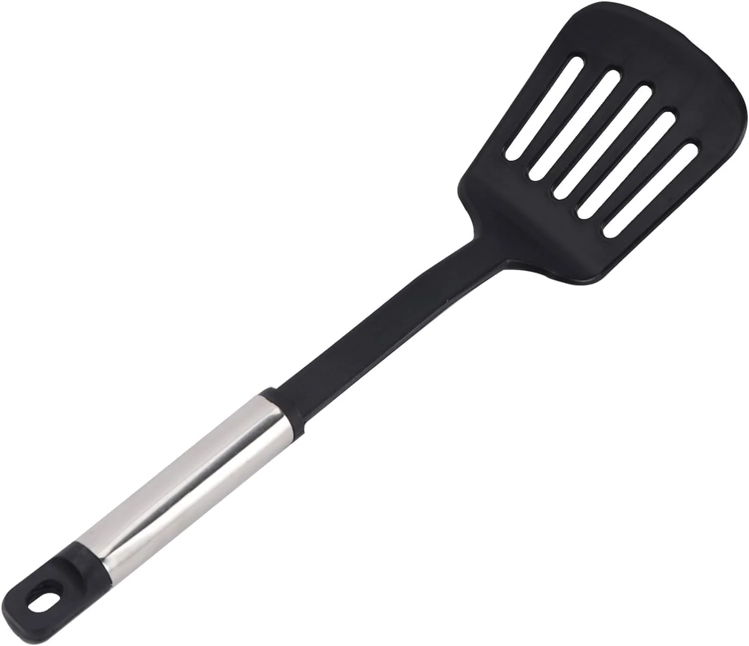 ECVV ست 5 تکه کفگیر شیاردار، ابزار آشپزخانه نایلونی، قاشق ساده - قاشق پاستا - پوره ساز و ملاقه - ست ابزار آشپزخانه سیلیکونی