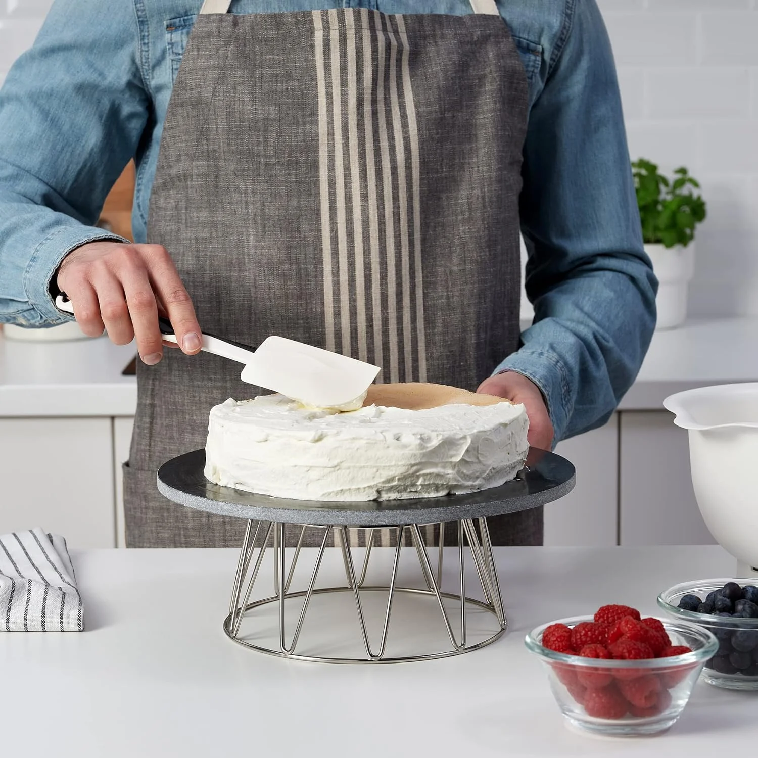 کفگیر لاستیکی ایکیا مدل GUBBRÖRA، مشکی/سفید کفگیر لاستیکی ایکیا مدل GUBBRÖRA، مشکی/سفید