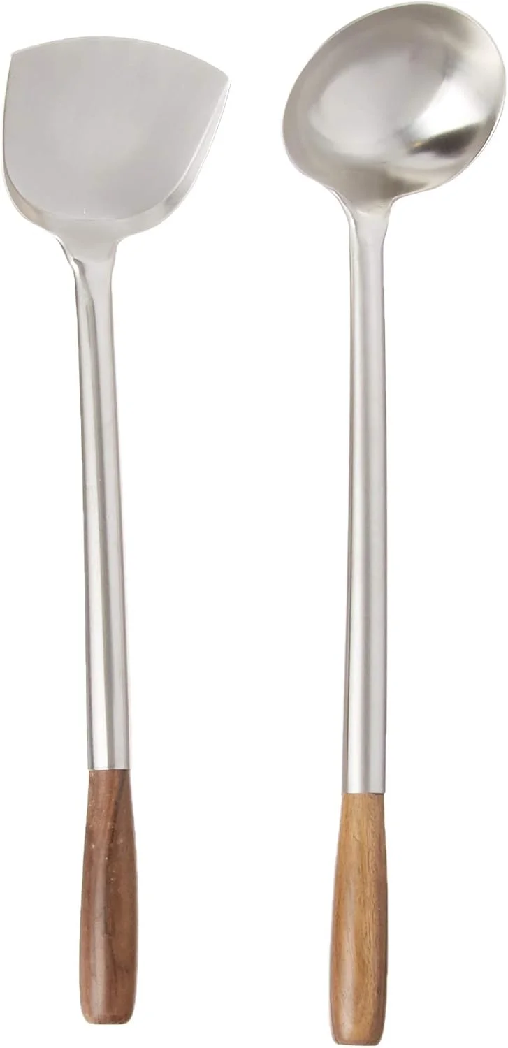 ست کفگیر و ملاقه وک Fox Run 48763، استیل ضد زنگ، نقره ای ست کفگیر و ملاقه وک Fox Run 48763، استیل ضد زنگ، نقره ای