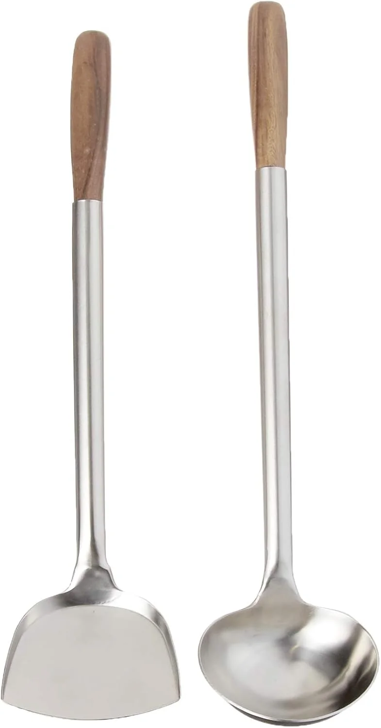 ست کفگیر و ملاقه وک Fox Run 48763، استیل ضد زنگ، نقره ای