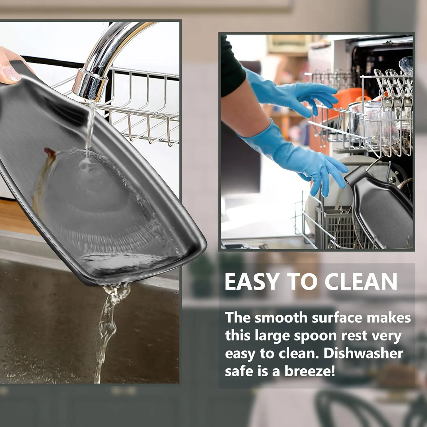 جا قاشقی استیل مشکی Herogo برای اجاق گاز، نگهدارنده بزرگ کفگیر ملاقه با کف مربعی، لوازم جانبی آشپزخانه برای روی کابینت، مقاوم، قابل شستشو در ماشین ظرفشویی جا قاشقی استیل مشکی Herogo برای اجاق گاز، نگهدارنده بزرگ کفگیر ملاقه با کف مربعی، لوازم جانبی آشپزخانه برای روی کابینت، مقاوم، قابل شستشو در ماشین ظرفشویی