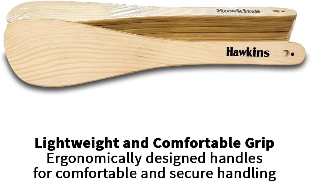 ست 5 عددی کفگیر، ملاقه، برگردان، و کاردک چوبی سدر هاوکینز مناسب برای ظروف نچسب (SPTL5)