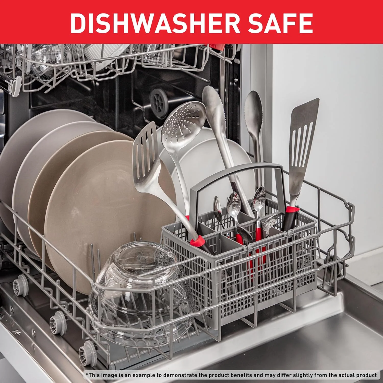 ملاقه استیل تفال Ingenio، نقره ای/مشکی، استیل ضد زنگ/پلاستیک، K1180214 ملاقه استیل تفال Ingenio، نقره ای/مشکی، استیل ضد زنگ/پلاستیک، K1180214