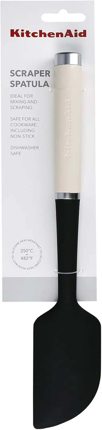 کفگیر قاشقی سیلیکونی مقاوم در برابر حرارت KitchenAid - قرمز امپایر، کرم بادامی کفگیر قاشقی سیلیکونی مقاوم در برابر حرارت KitchenAid - قرمز امپایر، کرم بادامی