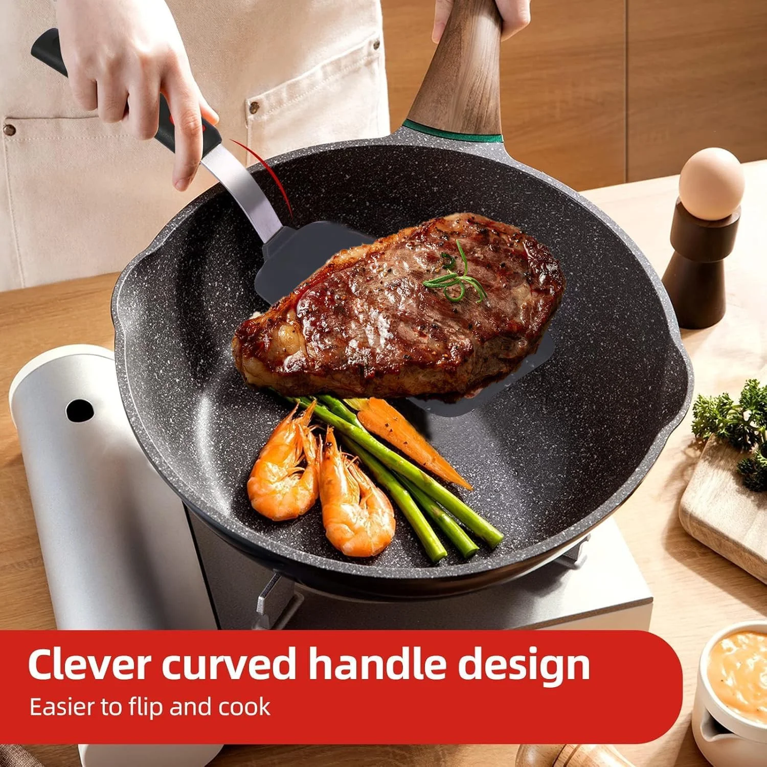 ست کفگیر و لیسک سیلیکونی 3 عددی، کفگیرهای آشپزی مقاوم در برابر حرارت برای ظروف نچسب، ابزارهای آشپزخانه بزرگ و انعطاف پذیر، ست کفگیر لاستیکی برای تخم مرغ، پنکیک، ماهی، برگر