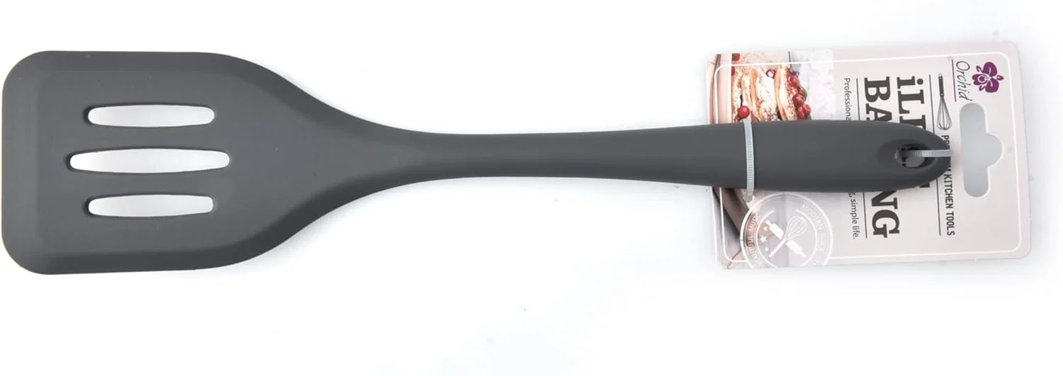 کفگیر سیلیکونی باریک ارکیده مدل ILB با طول 11.5 اینچ، مقاوم در برابر حرارت، ابزار آشپزی و پخت و پز ضد لغزش، مناسب برای برگرداندن و سرخ کردن استیک، پنکیک، تخم مرغ، فاقد BPA و مناسب برای ظروف نچسب کفگیر سیلیکونی باریک ارکیده مدل ILB با طول 11.5 اینچ، مقاوم در برابر حرارت، ابزار آشپزی و پخت و پز ضد لغزش، مناسب برای برگرداندن و سرخ کردن استیک، پنکیک، تخم مرغ، فاقد BPA و مناسب برای ظروف نچسب