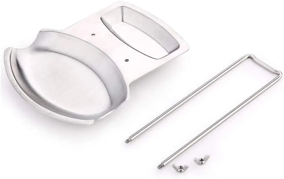 نگهدارنده ملاقه برای قابلمه و تابه، نگهدارنده درب و ملاقه، استیل ضد زنگ 304، ابزار تزئینی آشپزخانه (نگهدارنده)