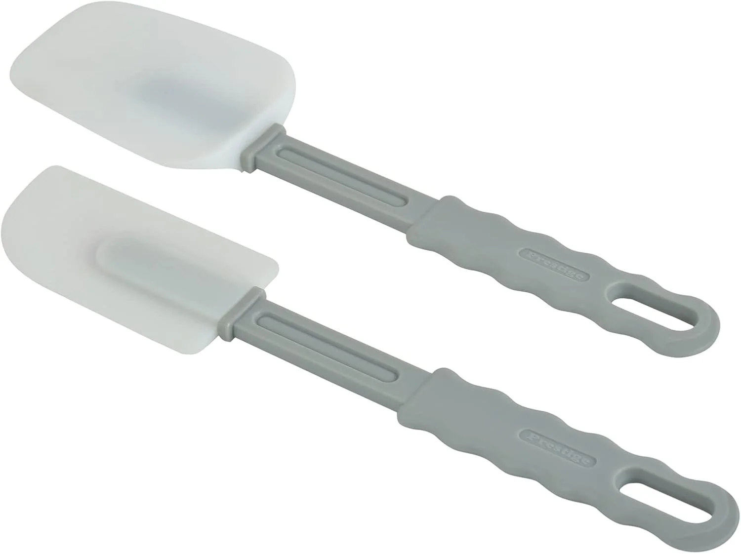 ست دو عددی کفگیر سیلیکونی پرستیژ | دسته ارگونومیک | مقاوم در برابر لکه | دارای ویژگی ضد لغزش | مقاوم در برابر حرارت - خاکستری