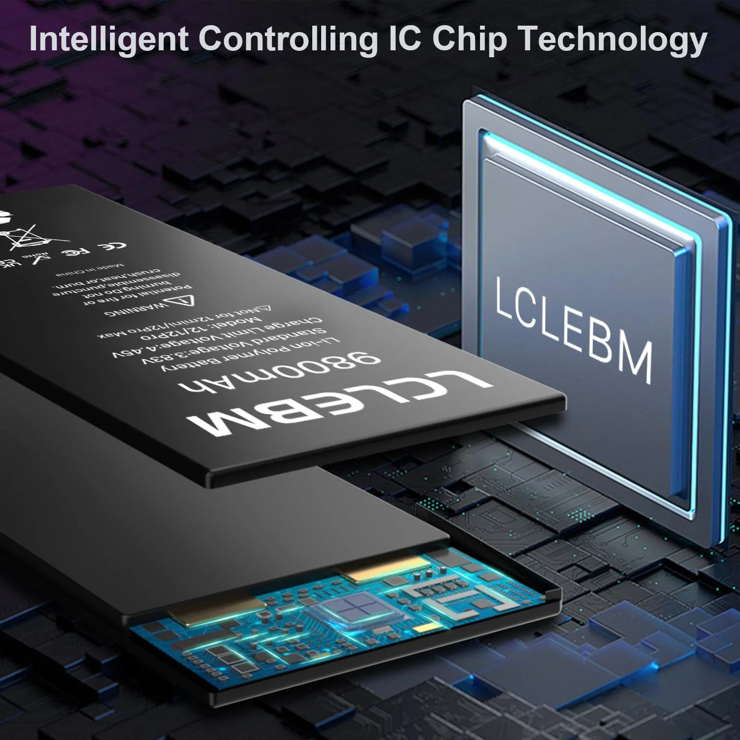 باتری ۹۸۰۰ میلی آمپر ساعتی LCLEBM برای آیفون ۱۲/۱۲ پرو، ارتقاء یافته ۲۰۲۴، جایگزینی باتری برای آیفون ۱۲/۱۲ پرو، A2172, A2402, A2403, A2404, A2407, A2341, A2406, A2408 به همراه ابزار باتری ۹۸۰۰ میلی آمپر ساعتی LCLEBM برای آیفون ۱۲/۱۲ پرو، ارتقاء یافته ۲۰۲۴، جایگزینی باتری برای آیفون ۱۲/۱۲ پرو، A2172, A2402, A2403, A2404, A2407, A2341, A2406, A2408 به همراه ابزار