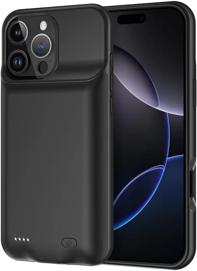 کاور باتری جایگزین جدید Pickeasy مناسب برای آیفون 16 پرو 7000 میلی آمپر ساعت، سازگار با شارژ بیسیم، کاور شارژر قابل شارژ با قدرت افزایش یافته برای آیفون 16 پرو کاور باتری جایگزین جدید Pickeasy مناسب برای آیفون 16 پرو 7000 میلی آمپر ساعت، سازگار با شارژ بیسیم، کاور شارژر قابل شارژ با قدرت افزایش یافته برای آیفون 16 پرو