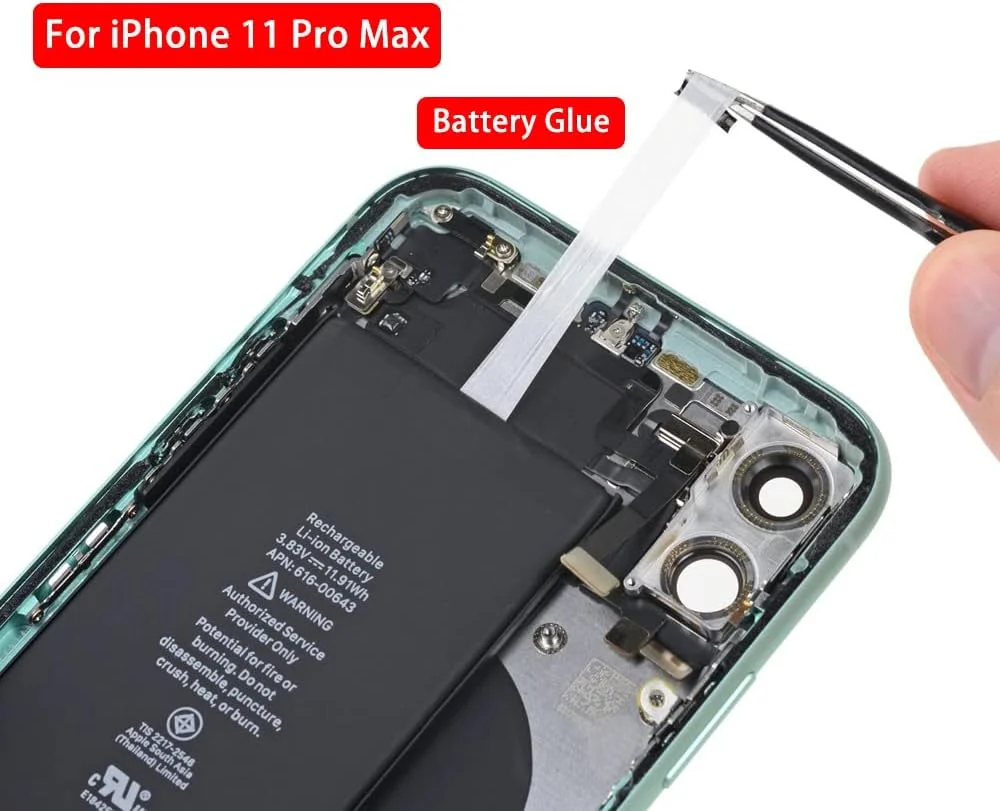 چسب باتری میفیکس برای آیفون 11 پرو مکس - بسته 3 عددی نوار چسبی جایگزین