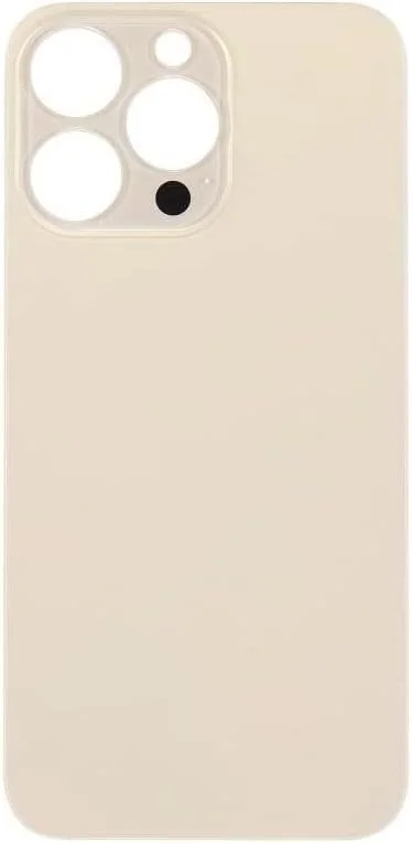 محفظه پشتی جایگزین سازگار با Apple iPhone 13 pro (13pro)، درب پشتی شیشه ای، محفظه درب باتری، طلایی