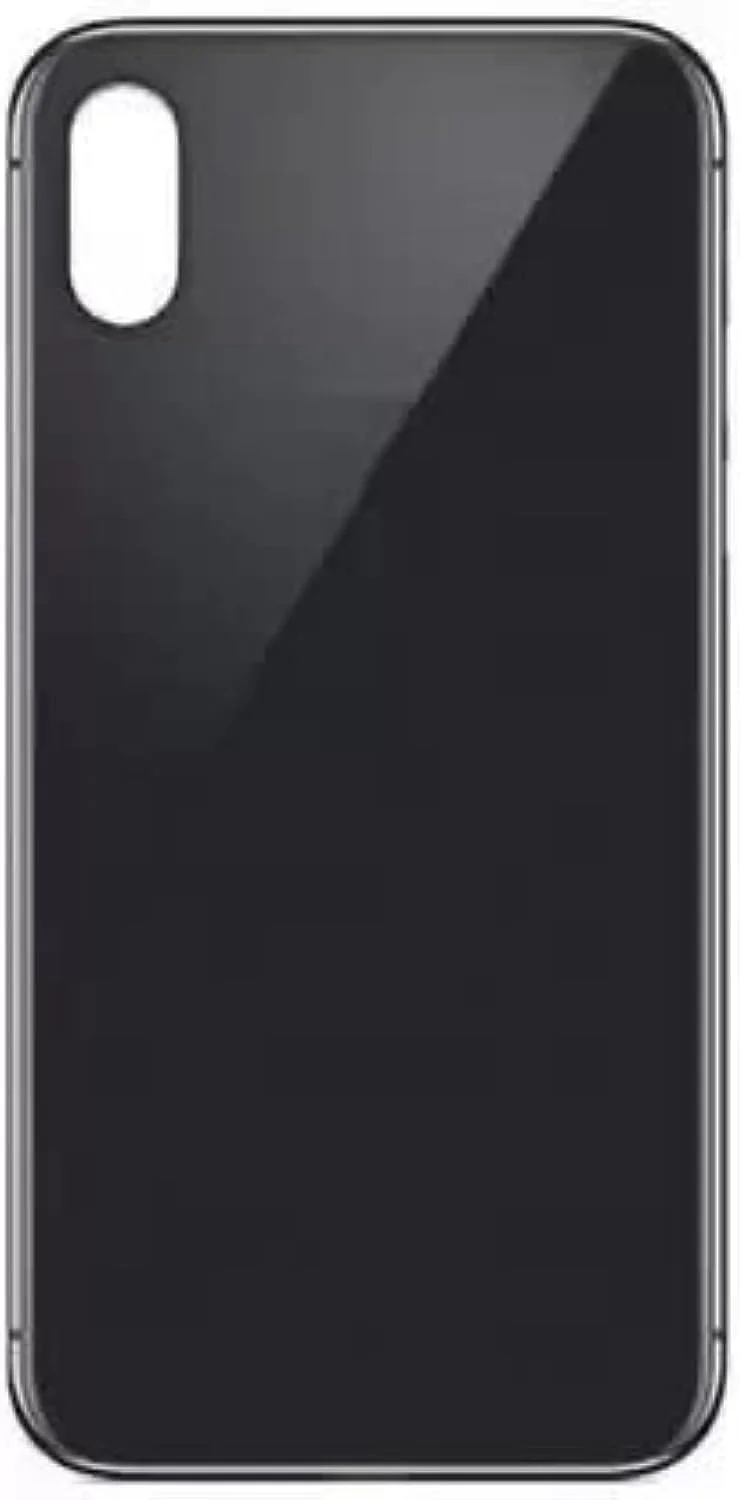 محفظه پشتی جایگزین سازگار با آیفون X، درب پشتی باتری پنل شیشه ای، فقط شیشه بالای پشتی، خاکستری محفظه پشتی جایگزین سازگار با آیفون X، درب پشتی باتری پنل شیشه ای، فقط شیشه بالای پشتی، خاکستری