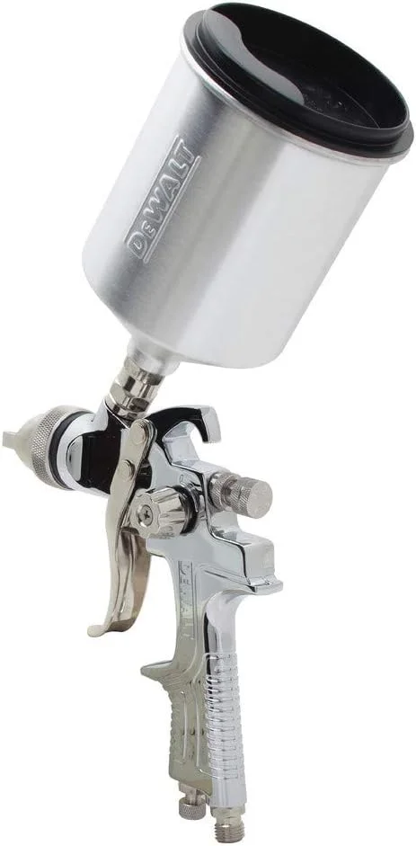 پیستوله رنگ پاش HVLP دیوالت، مدل مخزن بالا (DWMT70777)، سایز واحد پیستوله رنگ پاش HVLP دیوالت، مدل مخزن بالا (DWMT70777)، سایز واحد
