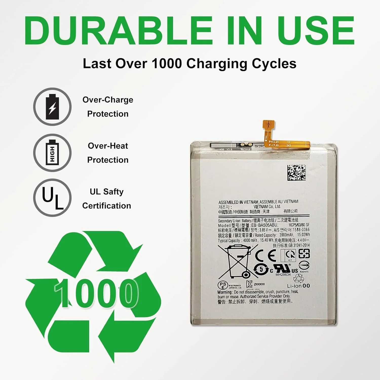 باتری BATLABB برای گلکسی A20 A50 به همراه راهنمای نصب، باتری EB-BA505ABU برای سامسونگ گلکسی A20 A50، به همراه ابزار تعمیر باتری BATLABB برای گلکسی A20 A50 به همراه راهنمای نصب، باتری EB-BA505ABU برای سامسونگ گلکسی A20 A50، به همراه ابزار تعمیر