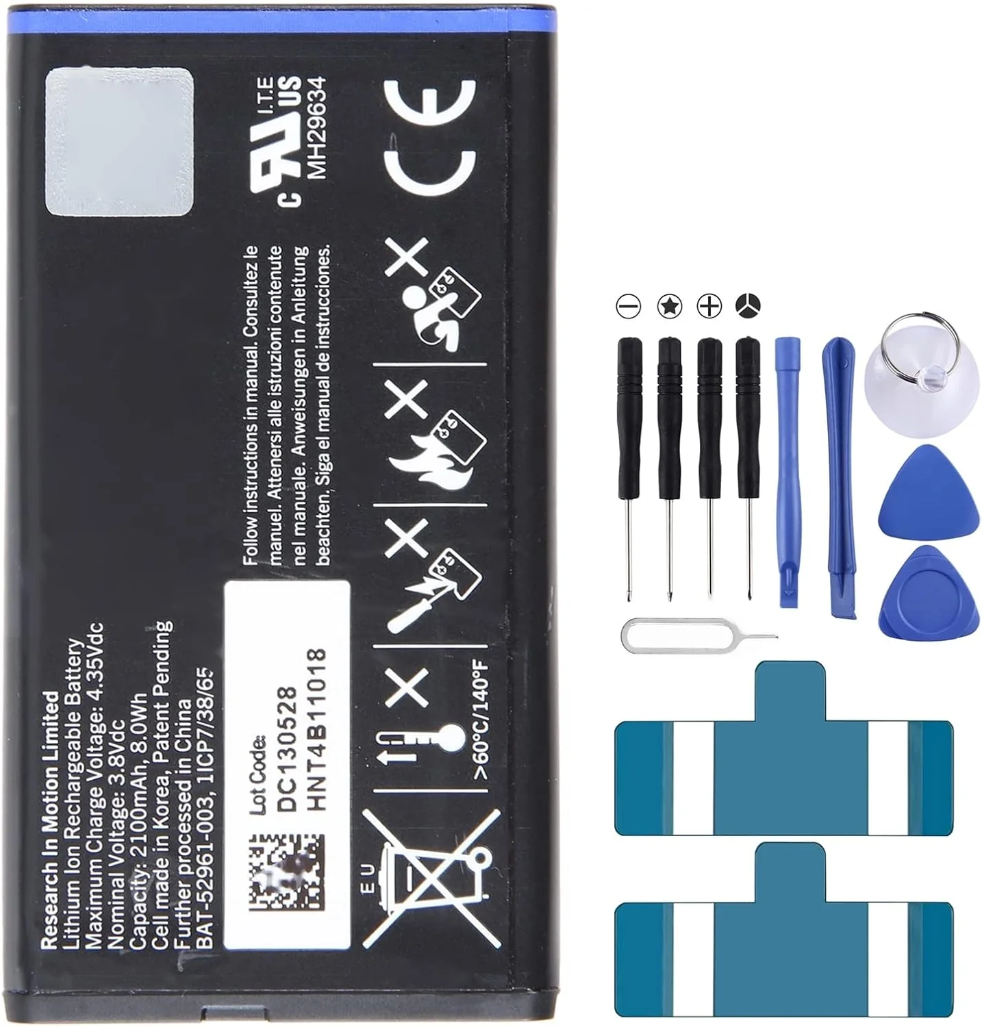 باتری جایگزین 2100mAh مدل BAT-52961-003 برای گوشی بلک بری Q10 NS-1 NX-1 باتری جایگزین 2100mAh مدل BAT-52961-003 برای گوشی بلک بری Q10 NS-1 NX-1