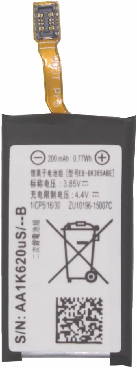 باتری جایگزین EB-BR365ABE با ظرفیت 200mAh و ولتاژ 3.85V برای ساعت هوشمند سامسونگ Gear Fit2 Pro Fit 2 Pro Fit 2Pro R365 SM-R365