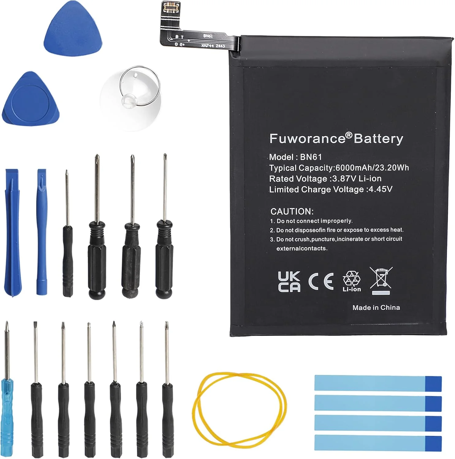 باتری جایگزین Fuworance BN61 با ظرفیت 6000mAh و ولتاژ 3.87V سازگار با گوشی موبایل شیائومی Poco X3 مدل های MZB07Z0IN MZB07Z1IN MZB07Z2IN MZB07Z3IN MZB07Z4IN MZB9965IN M2007J20CI باتری لیتیوم یونی باتری جایگزین Fuworance BN61 با ظرفیت 6000mAh و ولتاژ 3.87V سازگار با گوشی موبایل شیائومی Poco X3 مدل های MZB07Z0IN MZB07Z1IN MZB07Z2IN MZB07Z3IN MZB07Z4IN MZB9965IN M2007J20CI باتری لیتیوم یونی