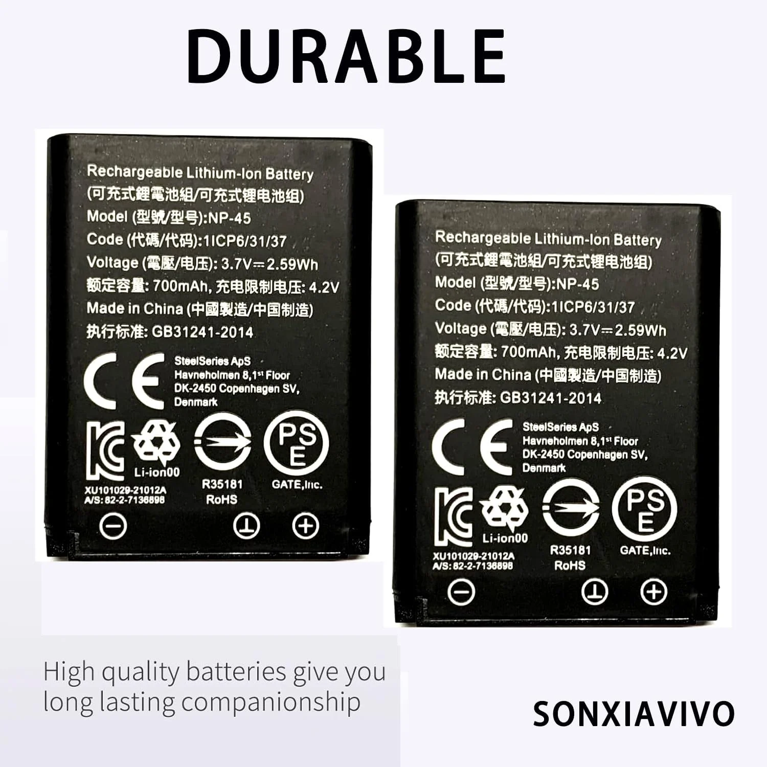 باتری جایگزین NP-45 ارتقا یافته جدید ۲۰۲۴ برای هدست Steelseries Arctis Nova Pro Wireless، برای هدست Arctis Nova Pro Wireless برای Xbox، برای PlayStation (دو عددی) باتری جایگزین NP-45 ارتقا یافته جدید ۲۰۲۴ برای هدست Steelseries Arctis Nova Pro Wireless، برای هدست Arctis Nova Pro Wireless برای Xbox، برای PlayStation (دو عددی)