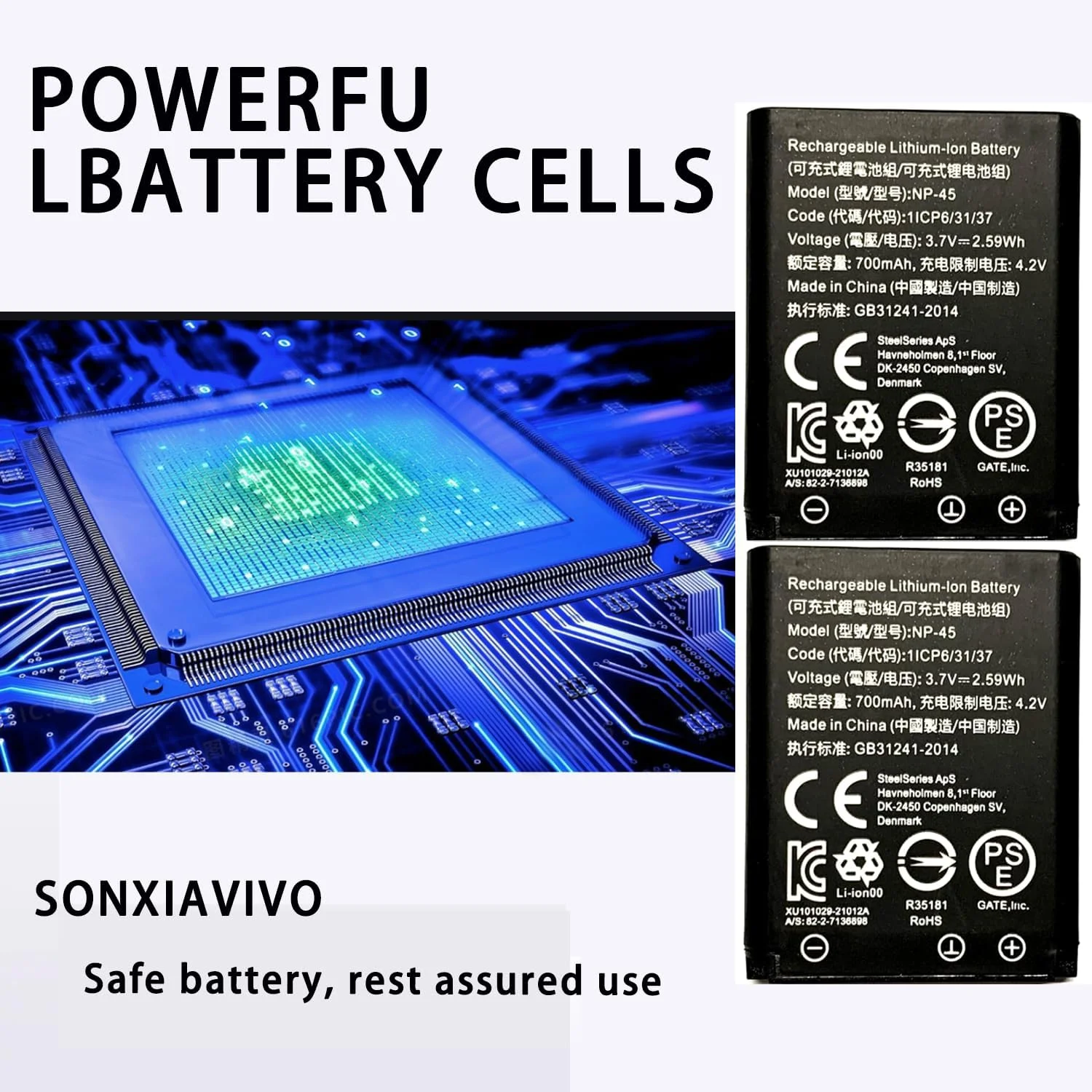 باتری جایگزین NP-45 ارتقا یافته جدید ۲۰۲۴ برای هدست Steelseries Arctis Nova Pro Wireless، برای هدست Arctis Nova Pro Wireless برای Xbox، برای PlayStation (دو عددی) باتری جایگزین NP-45 ارتقا یافته جدید ۲۰۲۴ برای هدست Steelseries Arctis Nova Pro Wireless، برای هدست Arctis Nova Pro Wireless برای Xbox، برای PlayStation (دو عددی)