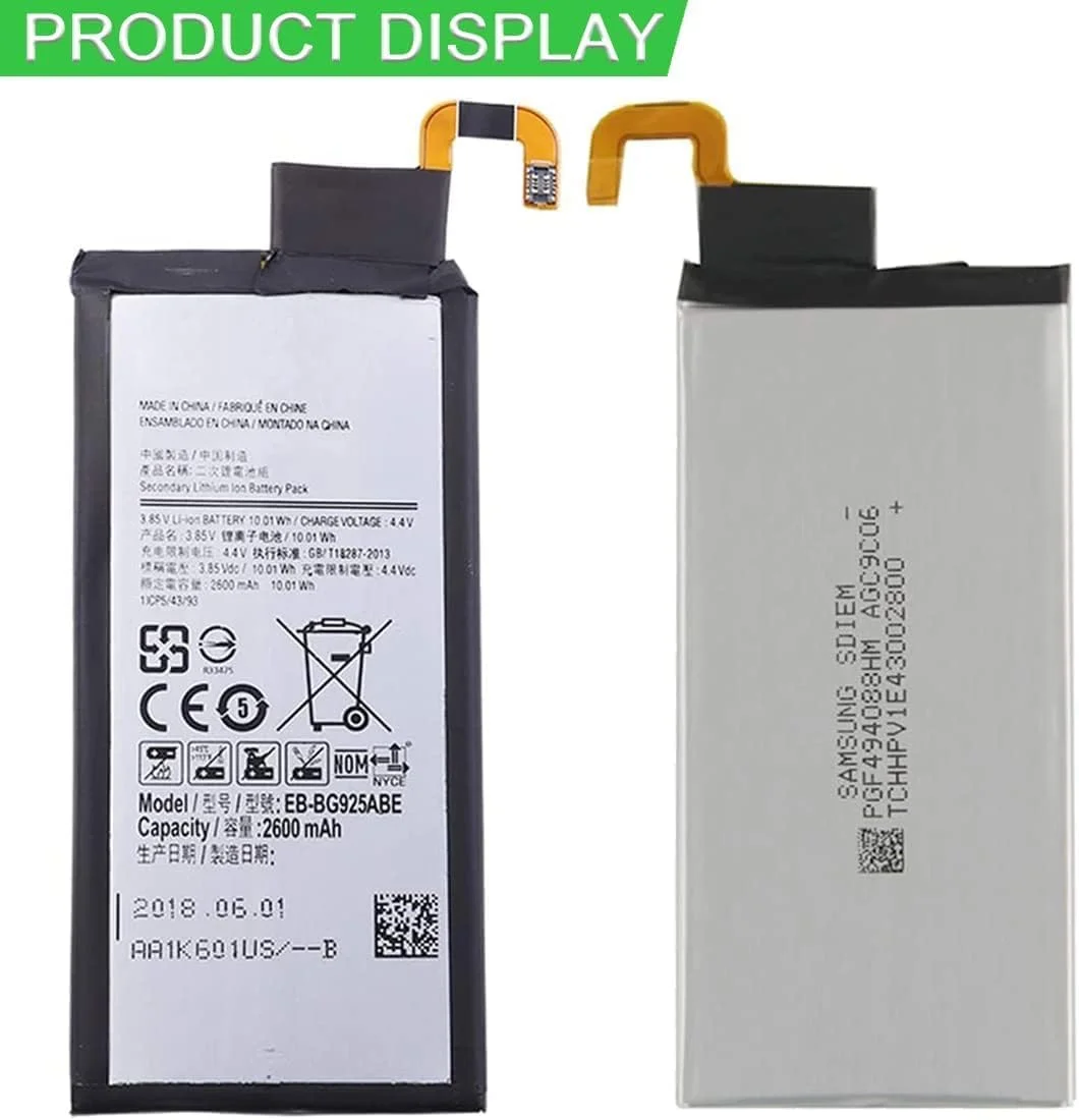 باتری 4.4 ولت 2600 میلی آمپر ساعت EB-BG925ABE سازگار با Samsung GALAXY S6 Edge G9250 G925F G925FQ G925S S6Edge G925A G925V به همراه ابزار باتری 4.4 ولت 2600 میلی آمپر ساعت EB-BG925ABE سازگار با Samsung GALAXY S6 Edge G9250 G925F G925FQ G925S S6Edge G925A G925V به همراه ابزار
