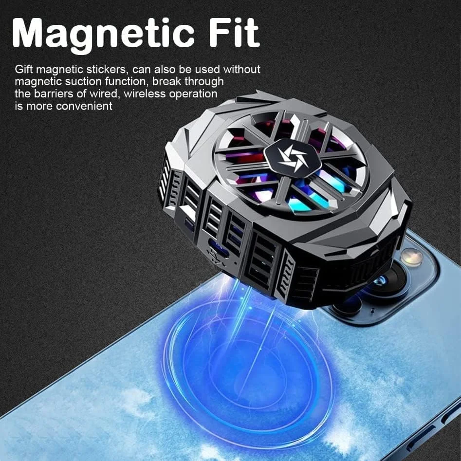 خنک کننده تلفن همراه بی سیم MMMA، خنک کننده مغناطیسی تلفن همراه با باتری داخلی، خنک کننده نیمه هادی قابل حمل برای بازی، سازگار با آیفون، سامسونگ، گوگل پیکسل و غیره خنک کننده تلفن همراه بی سیم MMMA، خنک کننده مغناطیسی تلفن همراه با باتری داخلی، خنک کننده نیمه هادی قابل حمل برای بازی، سازگار با آیفون، سامسونگ، گوگل پیکسل و غیره