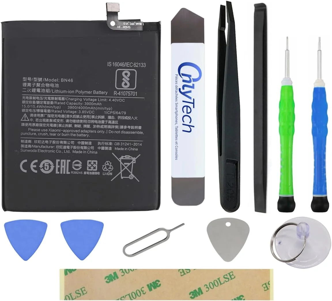 باتری جایگزین درجه یک BN46 برای شیائومی ردمی 7 / ردمی نوت 8 / 8T - 4000mAh - کیفیت مشابه به همراه 10 ابزار و چسب باتری جایگزین درجه یک BN46 برای شیائومی ردمی 7 / ردمی نوت 8 / 8T - 4000mAh - کیفیت مشابه به همراه 10 ابزار و چسب