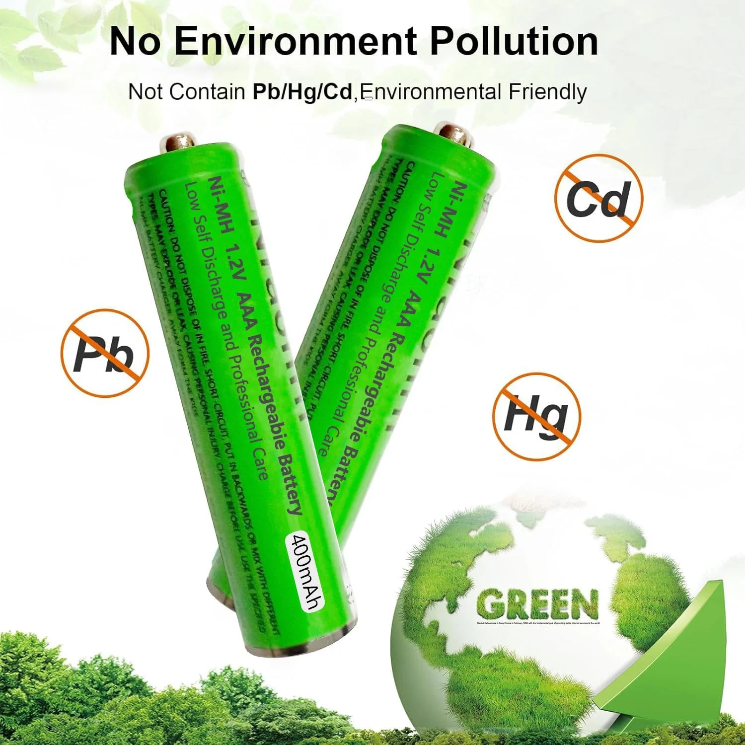 باتری نیم-اچ AAA برای تلفنهای بیسیم پاناسونیک 1.2 ولت 400 میلیآمپر ساعت، باتری AAA قابل شارژ برای گوشیهای گیگاست، بسته 2 عددی باتری نیم-اچ AAA برای تلفنهای بیسیم پاناسونیک 1.2 ولت 400 میلیآمپر ساعت، باتری AAA قابل شارژ برای گوشیهای گیگاست، بسته 2 عددی