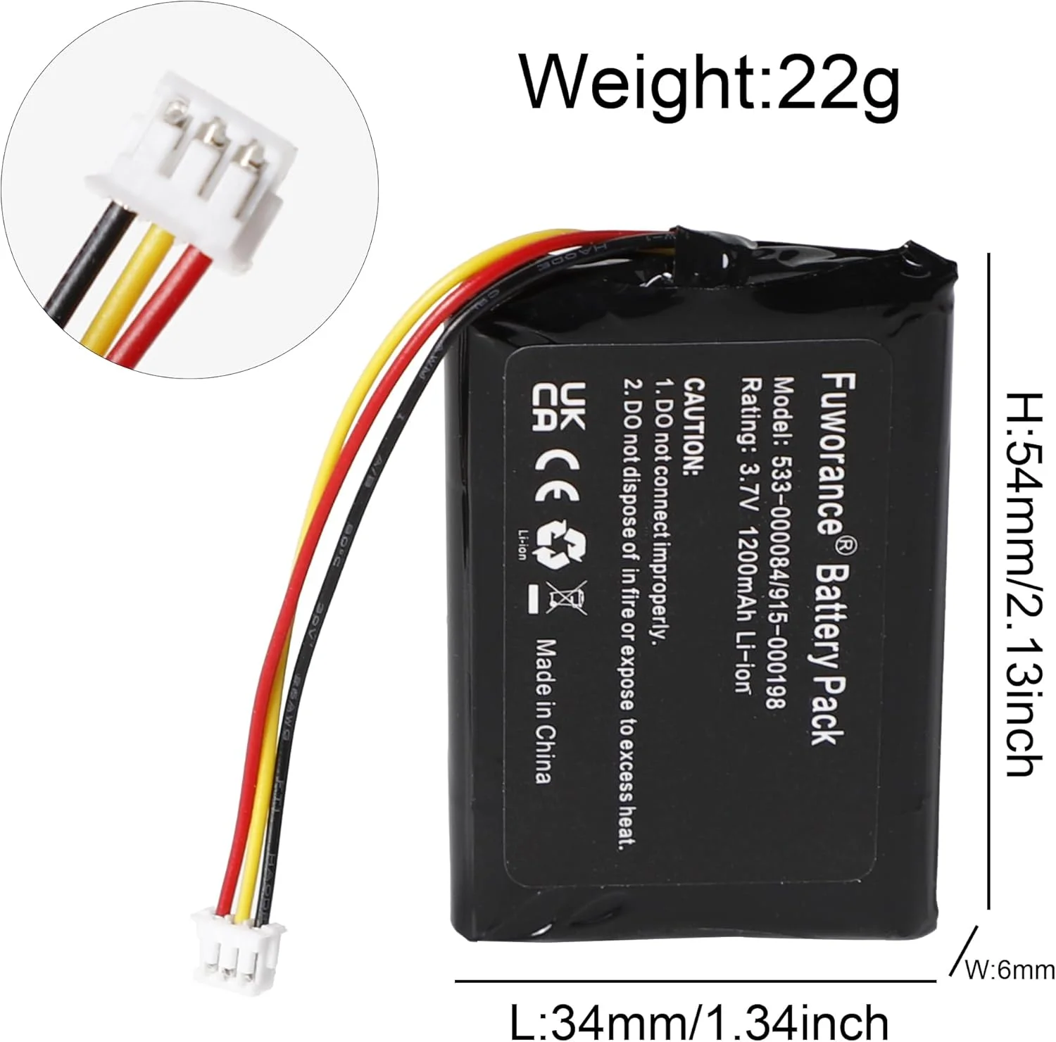 باتری جایگزین Fuworance 1200mAh 3.7V 533-000084 سازگار با Logitech Harmony Touch/Harmony One/Harmony Ultimate 533-000083, 915-000198, 915-000201, باتری تلفن 1209 باتری جایگزین Fuworance 1200mAh 3.7V 533-000084 سازگار با Logitech Harmony Touch/Harmony One/Harmony Ultimate 533-000083, 915-000198, 915-000201, باتری تلفن 1209