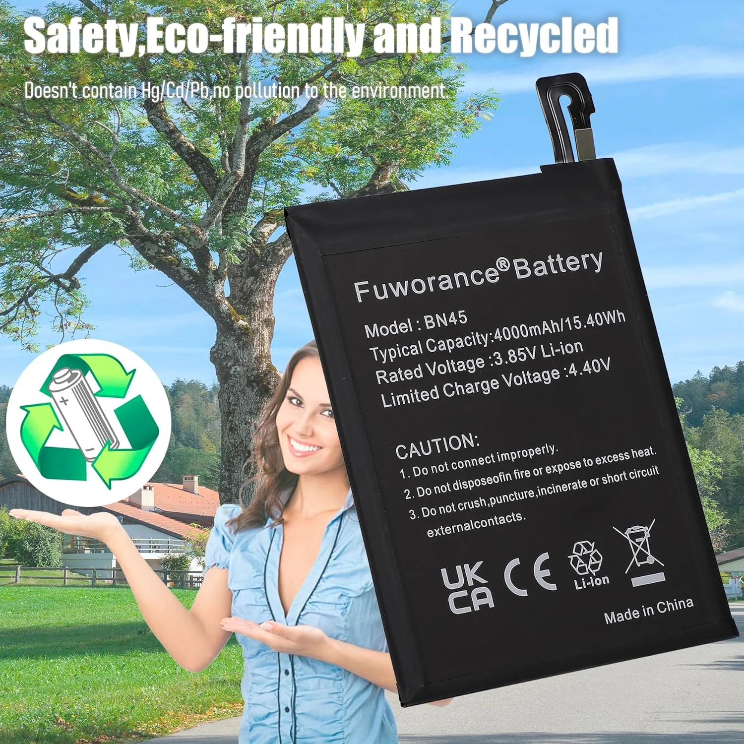 باتری جایگزین BN45 با ظرفیت 4000mAh و ولتاژ 3.85V سازگار با گوشی موبایل شیائومی Redmi Note 5 Pro MEI7S MEI7 به همراه کیف ابزار باتری جایگزین BN45 با ظرفیت 4000mAh و ولتاژ 3.85V سازگار با گوشی موبایل شیائومی Redmi Note 5 Pro MEI7S MEI7 به همراه کیف ابزار