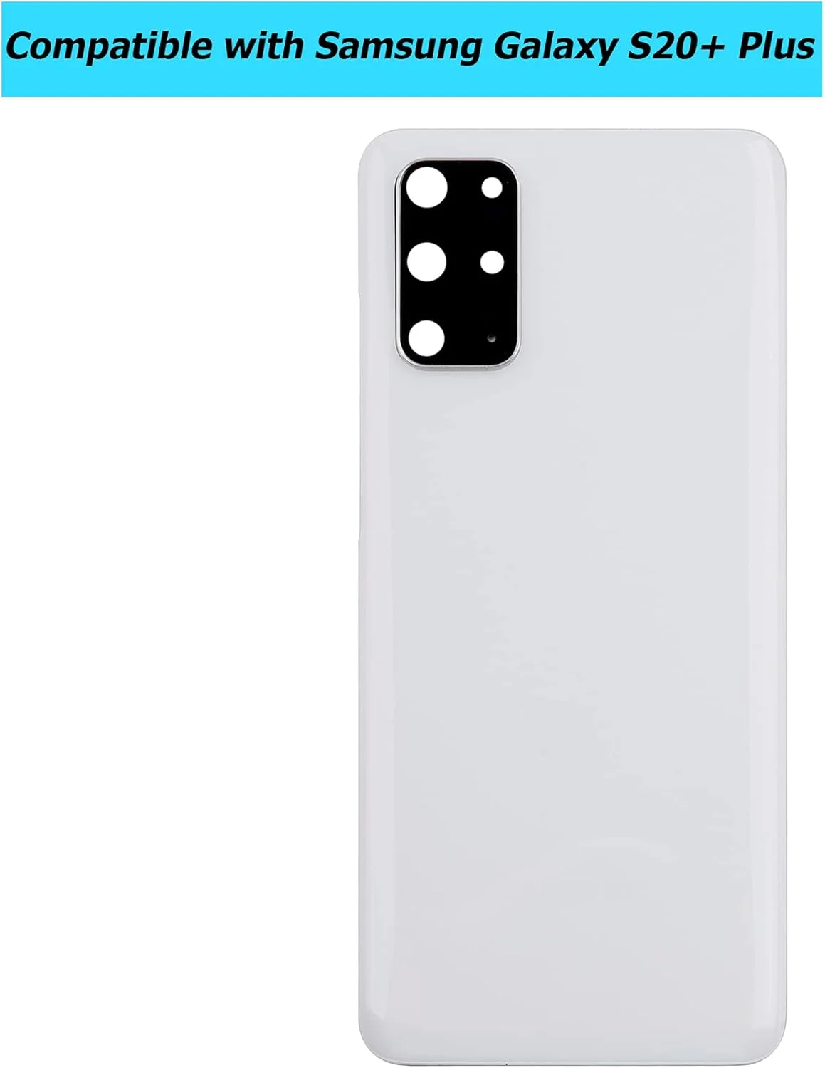 درب پشتی جایگزین Vvsialeek سازگار با Samsung Galaxy S20+ Plus SM-G985 SM-G985F SM-G985F/DS سفید ابری همراه با لنز دوربین و چسب ضد آب درب پشتی جایگزین Vvsialeek سازگار با Samsung Galaxy S20+ Plus SM-G985 SM-G985F SM-G985F/DS سفید ابری همراه با لنز دوربین و چسب ضد آب