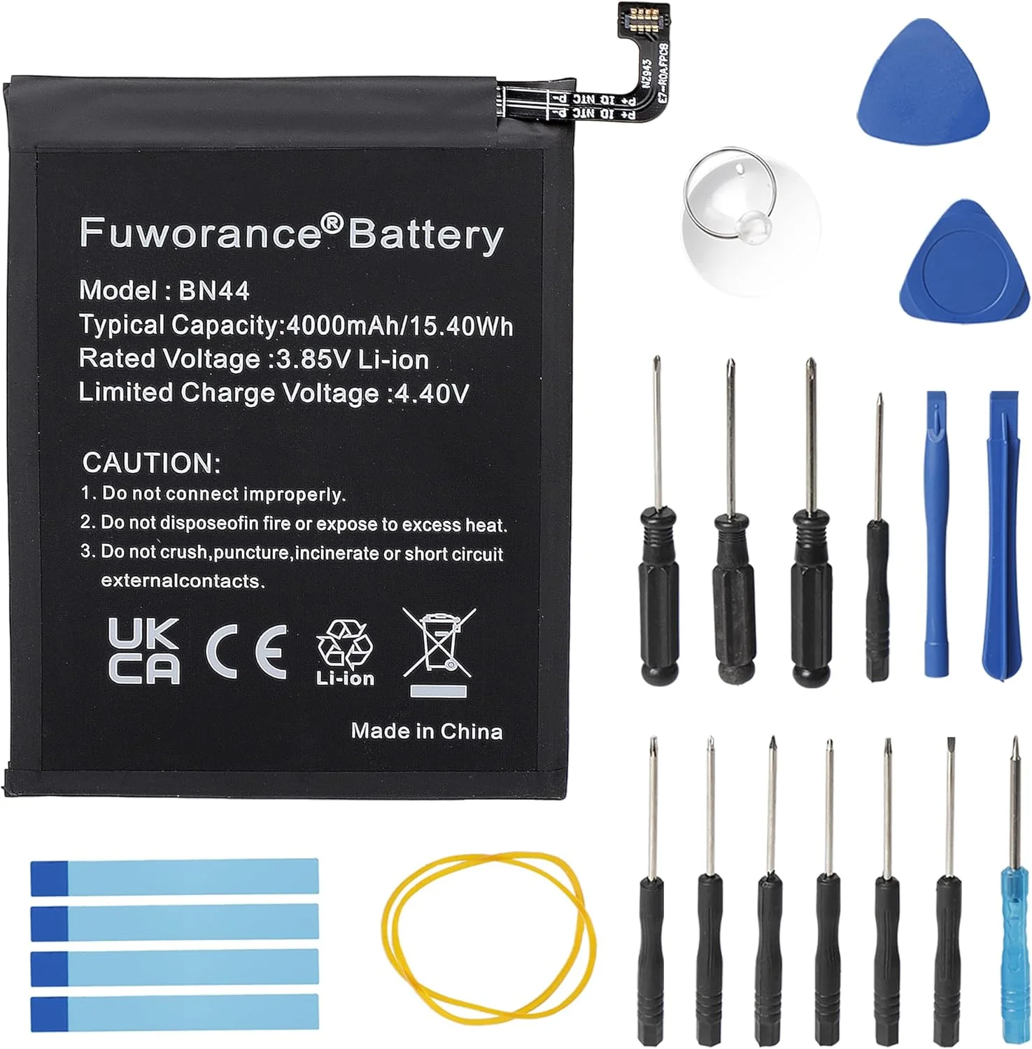 باتری جایگزین Fuworance BN44 با ظرفیت 4000mAh و ولتاژ 3.85V سازگار با گوشی های هوشمند Xiaomi Redmi 5 Plus/Note 5 MEG7 MEI7 به همراه کیت ابزار باتری جایگزین Fuworance BN44 با ظرفیت 4000mAh و ولتاژ 3.85V سازگار با گوشی های هوشمند Xiaomi Redmi 5 Plus/Note 5 MEG7 MEI7 به همراه کیت ابزار