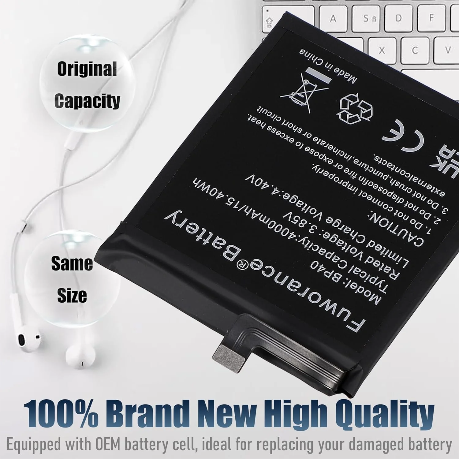 4000mAh 3.85V BP40 Replacement Battery Compatible with Xiaomi Mi 9T Pro Compatible with Redmi K20 Pro Mobile Phone, Rechargeable Lithium Ion Battery, High Capacity + Tool Bag 4000mAh 3.85V BP40 Replacement Battery Compatible with Xiaomi Mi 9T Pro Compatible with Redmi K20 Pro Mobile Phone, Rechargeable Lithium Ion Battery, High Capacity + Tool Bag