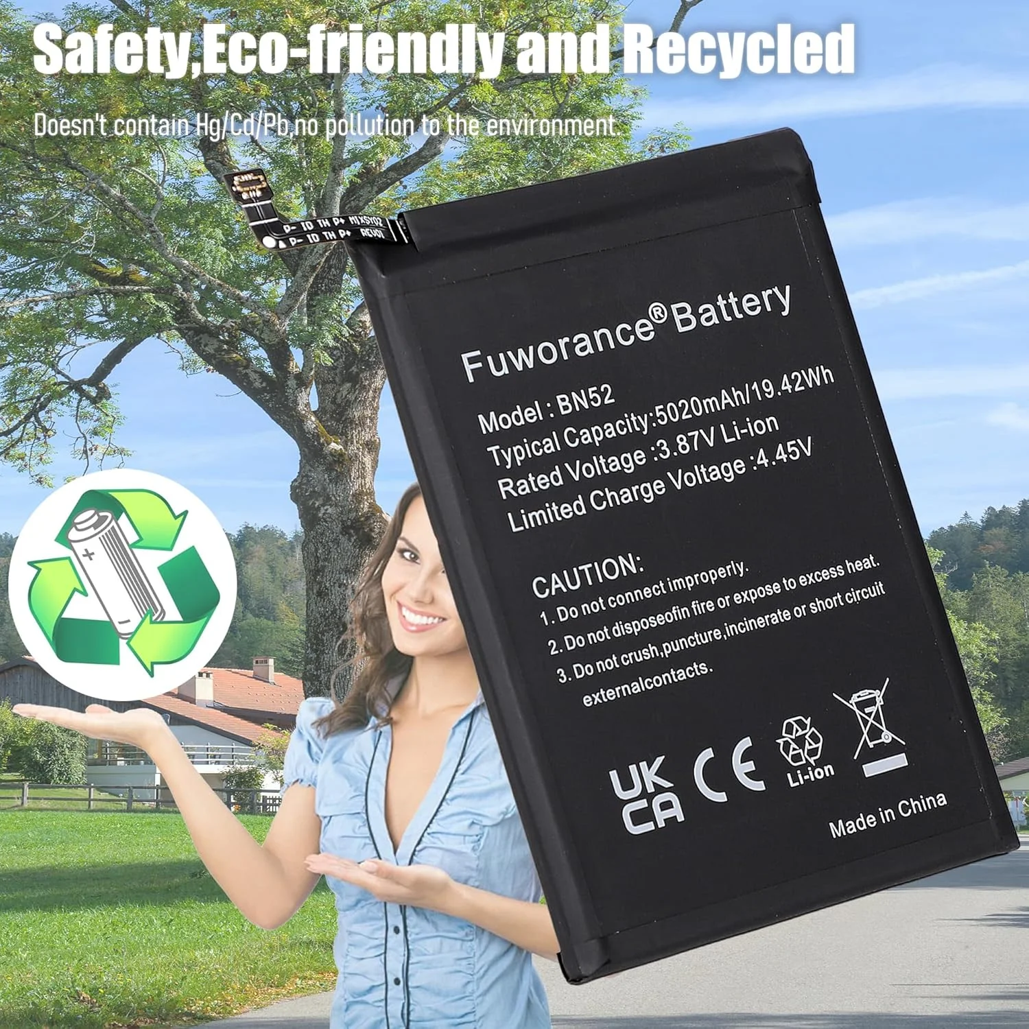 باتری جایگزین BN52 با ظرفیت 5020mAh و ولتاژ 3.87V سازگار با گوشی هوشمند شیائومی Redmi Note 9 Pro/10X/10X Pro مدل M2003J6B1I M2003J6B2G به همراه کیت ابزار باتری جایگزین BN52 با ظرفیت 5020mAh و ولتاژ 3.87V سازگار با گوشی هوشمند شیائومی Redmi Note 9 Pro/10X/10X Pro مدل M2003J6B1I M2003J6B2G به همراه کیت ابزار