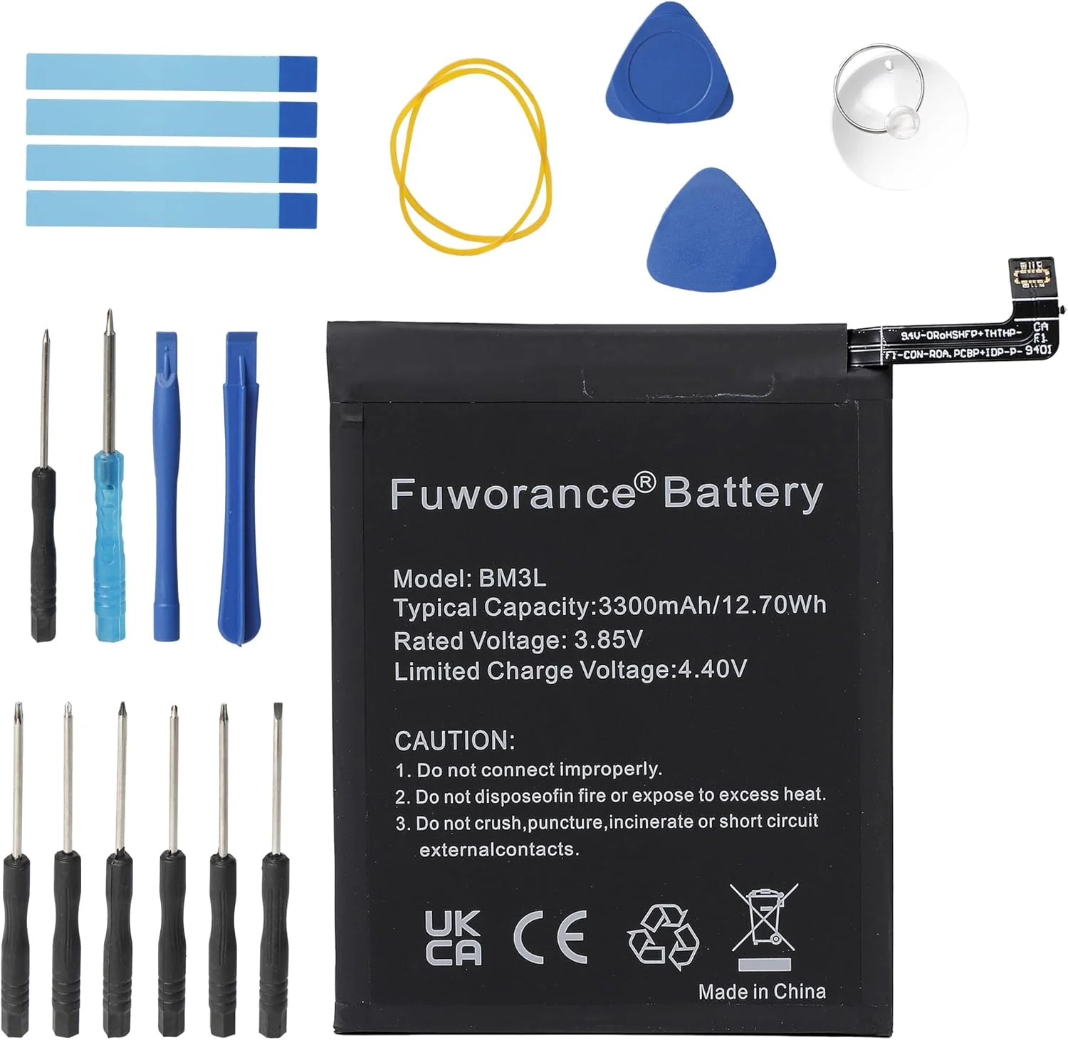 باتری جایگزین BM3L با ظرفیت 3300mAh و ولتاژ 3.85V سازگار با گوشی موبایل شیائومی Mi 9 مدل های M1902F1A, M1902F1G, M1902F1T به همراه کیف ابزار باتری جایگزین BM3L با ظرفیت 3300mAh و ولتاژ 3.85V سازگار با گوشی موبایل شیائومی Mi 9 مدل های M1902F1A, M1902F1G, M1902F1T به همراه کیف ابزار