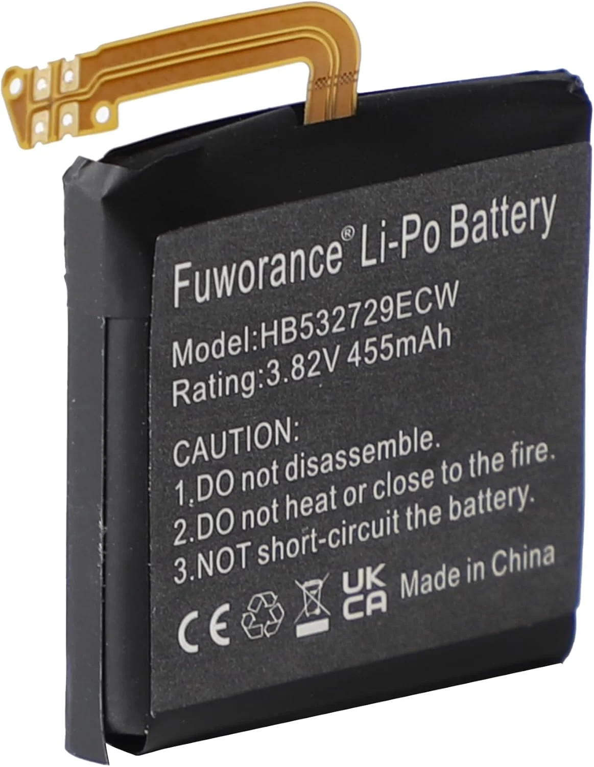 باتری جایگزین Fuworance 455mAh 3.82V HB532729ECW سازگار با Huawei GT2 46mm، GT2 Pro، Magic Watch 2 46mm، باتری Li-Po تلفن MNS-B19 به همراه ابزار تعمیر باتری جایگزین Fuworance 455mAh 3.82V HB532729ECW سازگار با Huawei GT2 46mm، GT2 Pro، Magic Watch 2 46mm، باتری Li-Po تلفن MNS-B19 به همراه ابزار تعمیر