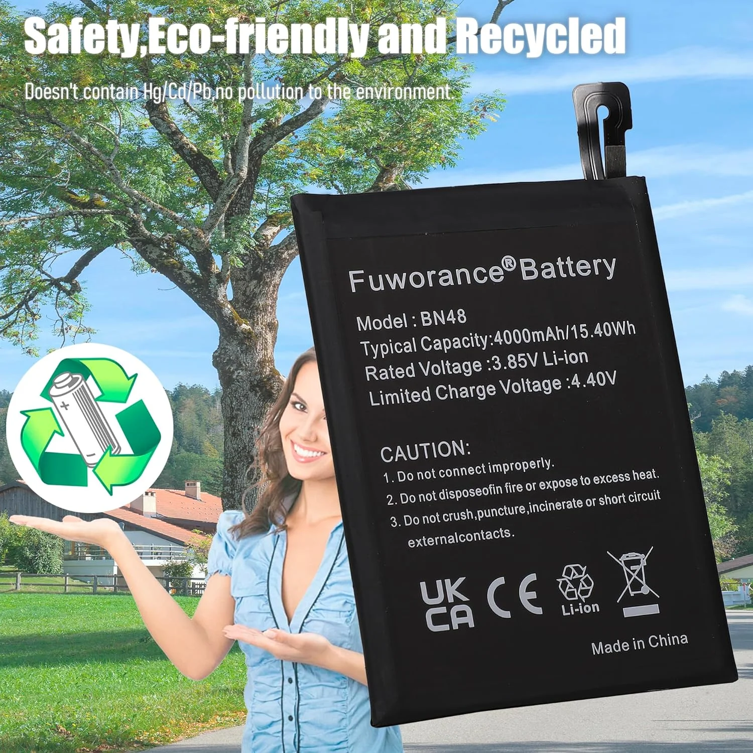 باتری جایگزین BN48 با ظرفیت 4000mAh و ولتاژ 3.85V سازگار با گوشی موبایل شیائومی Redmi Note 6 Pro مدلهای M1806E7TG M1806E7TH M1806E7TI به همراه کیف ابزار باتری جایگزین BN48 با ظرفیت 4000mAh و ولتاژ 3.85V سازگار با گوشی موبایل شیائومی Redmi Note 6 Pro مدلهای M1806E7TG M1806E7TH M1806E7TI به همراه کیف ابزار