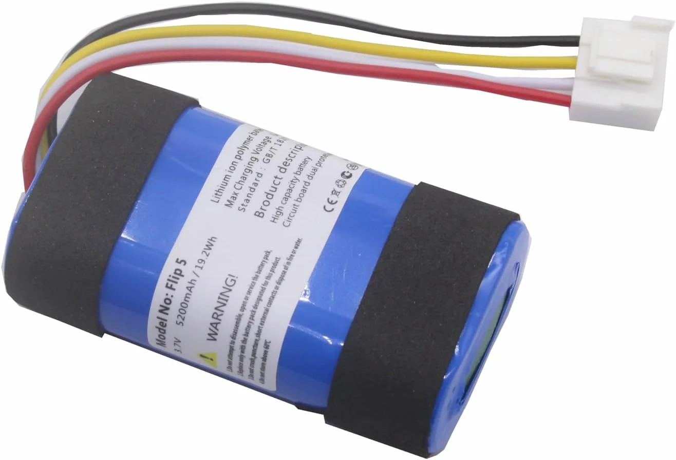 یک عدد باتری جایگزین اسپیکر بلوتوثی 5200mAh / 19.2Wh برای JBL Flip 5، باتری اسپیکرهای بلوتوثی بی سیم ضد آب قابل حمل Flip5 A یک عدد باتری جایگزین اسپیکر بلوتوثی 5200mAh / 19.2Wh برای JBL Flip 5، باتری اسپیکرهای بلوتوثی بی سیم ضد آب قابل حمل Flip5 A