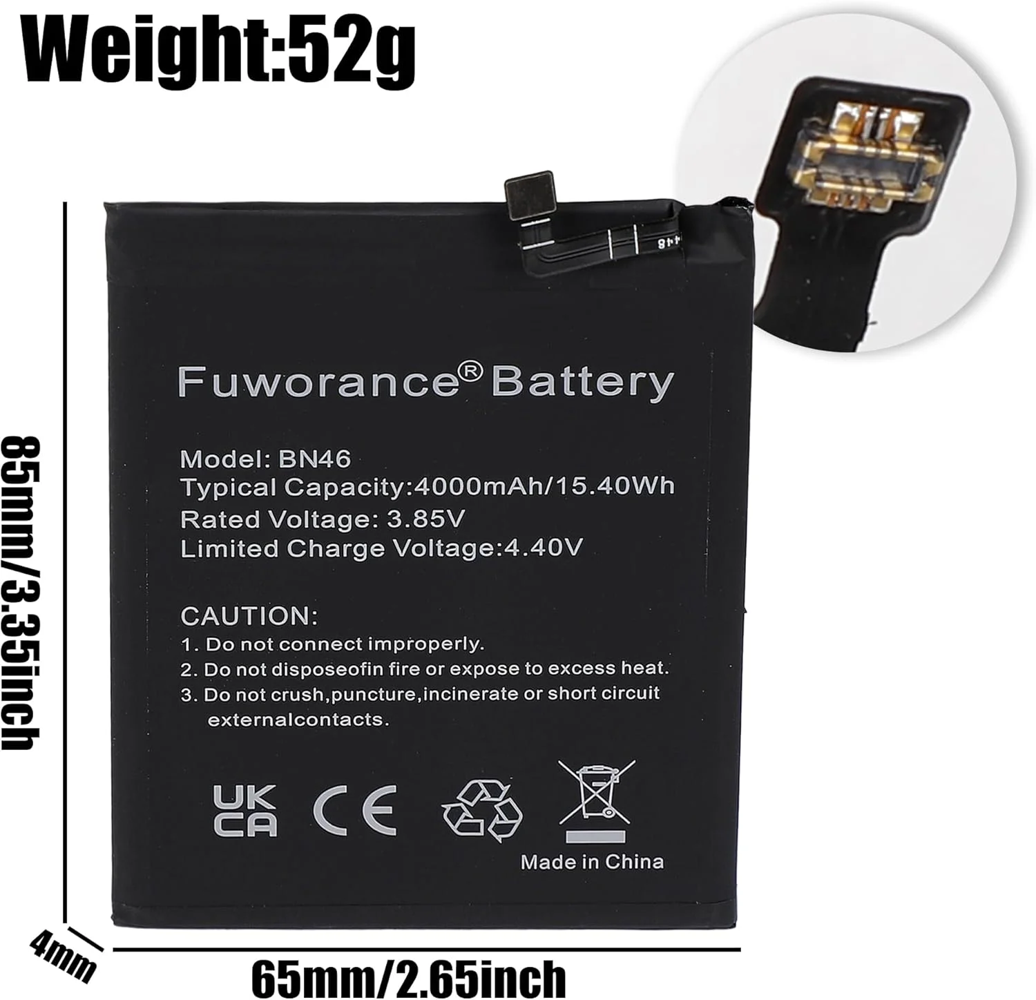 باتری جایگزین BN46 با ظرفیت 4000mAh و ولتاژ 3.85V سازگار با گوشی های موبایل شیائومی ردمی نوت 8T/نوت 8/ردمی 8A/ردمی 7/ردمی نوت 6 به همراه کیف ابزار باتری جایگزین BN46 با ظرفیت 4000mAh و ولتاژ 3.85V سازگار با گوشی های موبایل شیائومی ردمی نوت 8T/نوت 8/ردمی 8A/ردمی 7/ردمی نوت 6 به همراه کیف ابزار