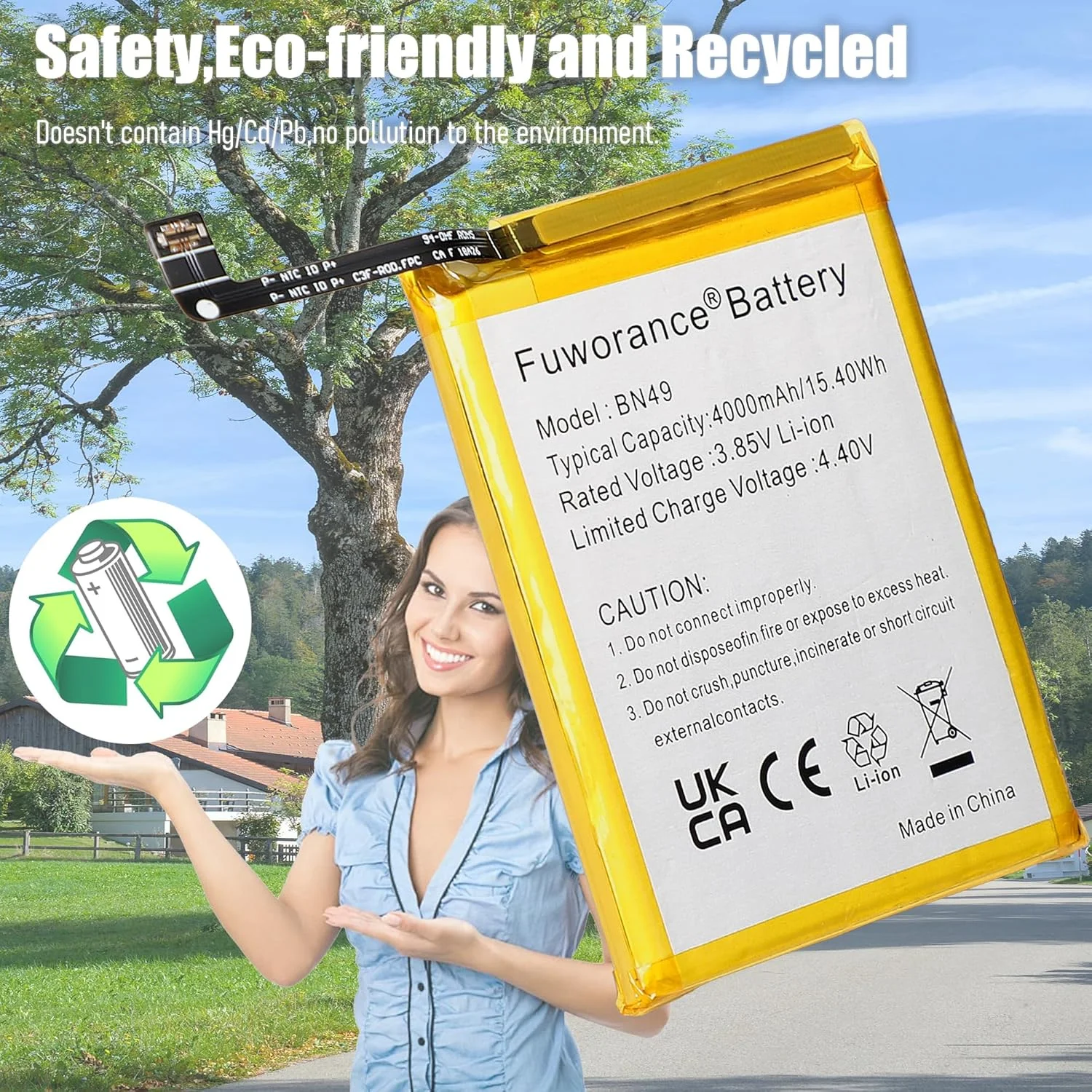 باتری جایگزین BN49 با ظرفیت 4000mAh و ولتاژ 3.85V سازگار با گوشی هوشمند شیائومی Redmi 7A مدل های MZB7995IN M1903C3EG M1903C3EH M1903C3EI به همراه کیت ابزار باتری جایگزین BN49 با ظرفیت 4000mAh و ولتاژ 3.85V سازگار با گوشی هوشمند شیائومی Redmi 7A مدل های MZB7995IN M1903C3EG M1903C3EH M1903C3EI به همراه کیت ابزار