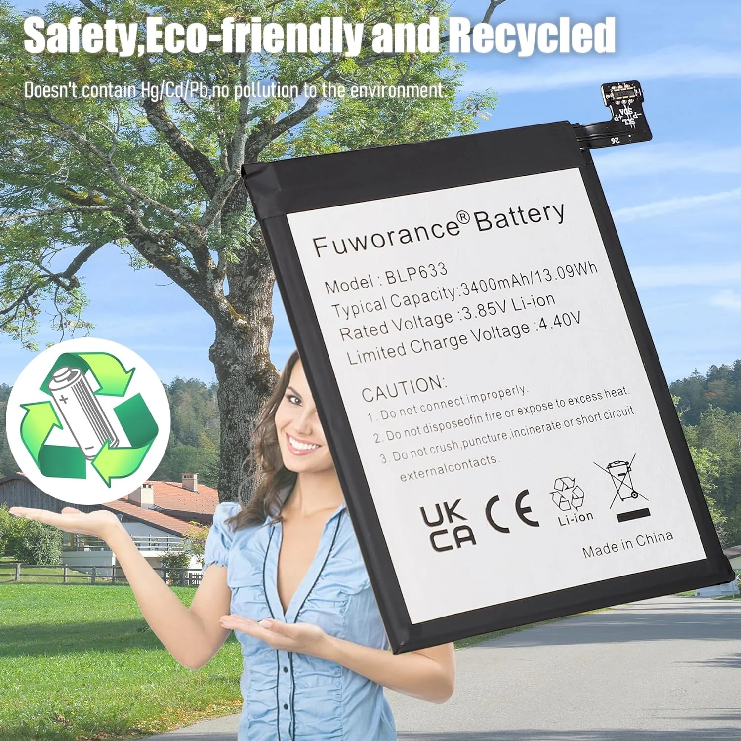 باتری جایگزین 3400 میلی آمپر ساعتی 3.85 ولتی BLP633 سازگار با گوشی موبایل اوپو OnePlus 1+ 3T A3010 A3003 به همراه جعبه ابزار باتری جایگزین 3400 میلی آمپر ساعتی 3.85 ولتی BLP633 سازگار با گوشی موبایل اوپو OnePlus 1+ 3T A3010 A3003 به همراه جعبه ابزار