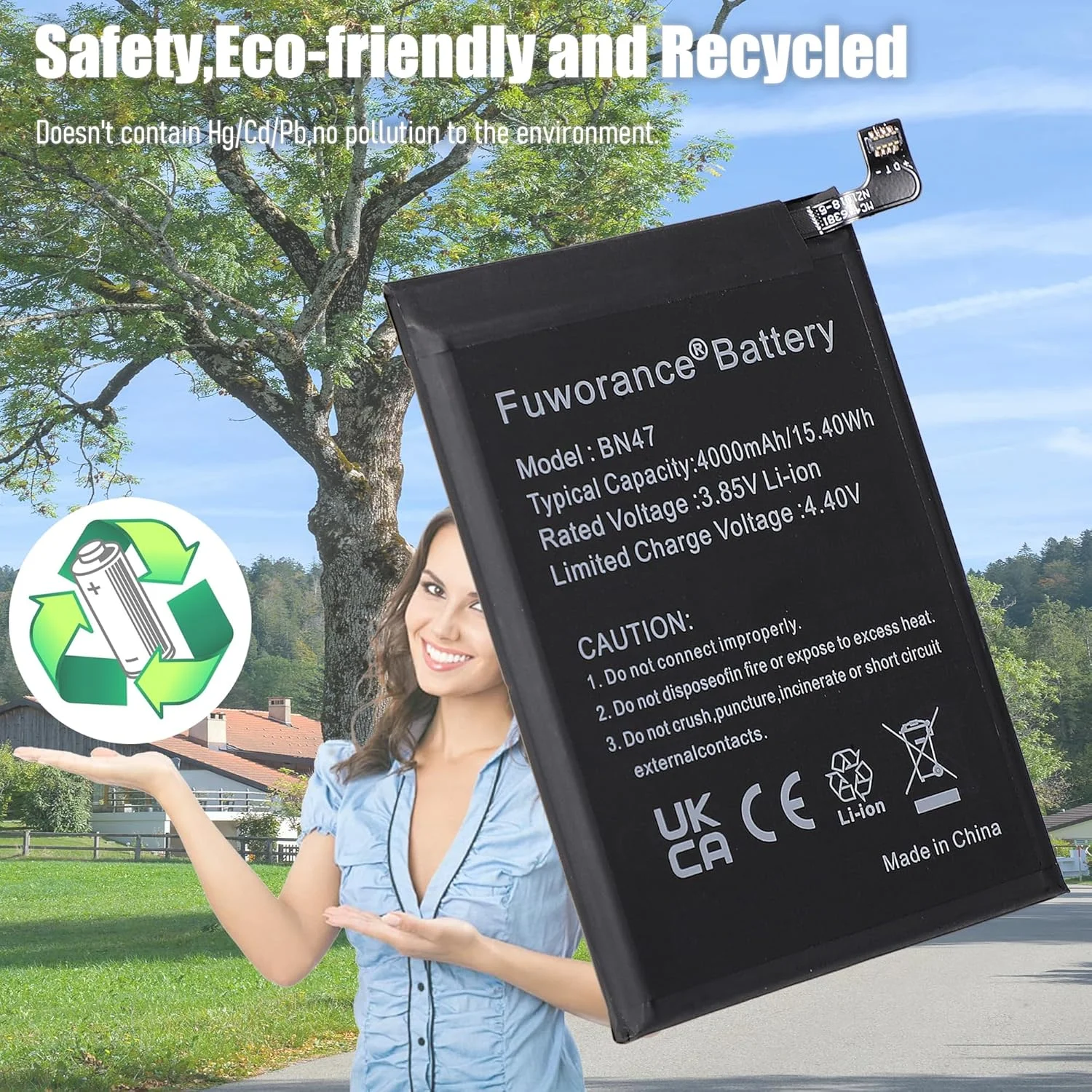 باتری جایگزین Fuworance BN47 با ظرفیت 4000mAh و ولتاژ 3.85V سازگار با گوشی موبایل شیائومی Mi A2 Lite M1805D1SG و شیائومی Redmi 6 Pro M1805D1SE M1805D1SC M1805D1ST لیتیوم یونی باتری جایگزین Fuworance BN47 با ظرفیت 4000mAh و ولتاژ 3.85V سازگار با گوشی موبایل شیائومی Mi A2 Lite M1805D1SG و شیائومی Redmi 6 Pro M1805D1SE M1805D1SC M1805D1ST لیتیوم یونی