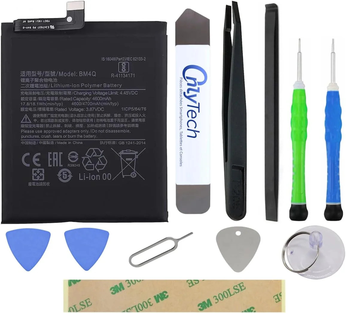 کیت تعویض باتری با کیفیت عالی BM4Q برای شیائومی ردمی K30 پرو/پوکو F2 پرو - 4700 میلی آمپر ساعت - کیفیت مشابه به همراه 10 ابزار و چسب کیت تعویض باتری با کیفیت عالی BM4Q برای شیائومی ردمی K30 پرو/پوکو F2 پرو - 4700 میلی آمپر ساعت - کیفیت مشابه به همراه 10 ابزار و چسب