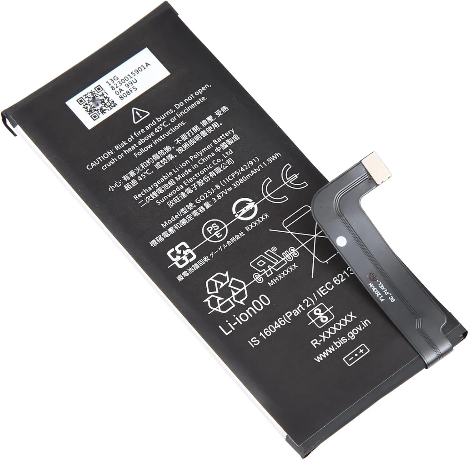 باتری جایگزین ۳۰۸۰ میلی آمپر ساعتی SHIHUI برای Google Pixel 4a مدل G025J-B باتری جایگزین ۳۰۸۰ میلی آمپر ساعتی SHIHUI برای Google Pixel 4a مدل G025J-B