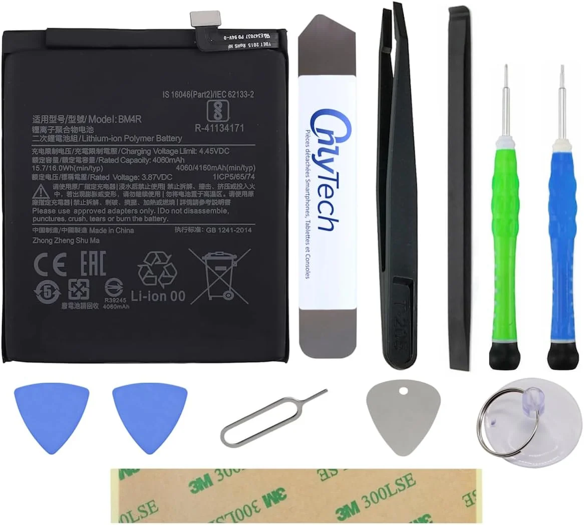 کیت تعمیر باتری جایگزین درجه یک BM4R برای شیائومی Mi 10 Lite - ظرفیت 4160mAh - کیفیت مشابه به همراه 10 ابزار و چسب کیت تعمیر باتری جایگزین درجه یک BM4R برای شیائومی Mi 10 Lite - ظرفیت 4160mAh - کیفیت مشابه به همراه 10 ابزار و چسب