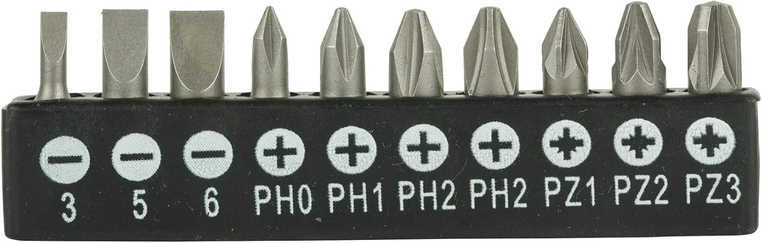 پیچ گوشتی جغجغه ای چند بیتی فولادی دو ماده ای 10 تکه بلک اند دکر با بیت، نارنجی/مشکی - BDHT68127