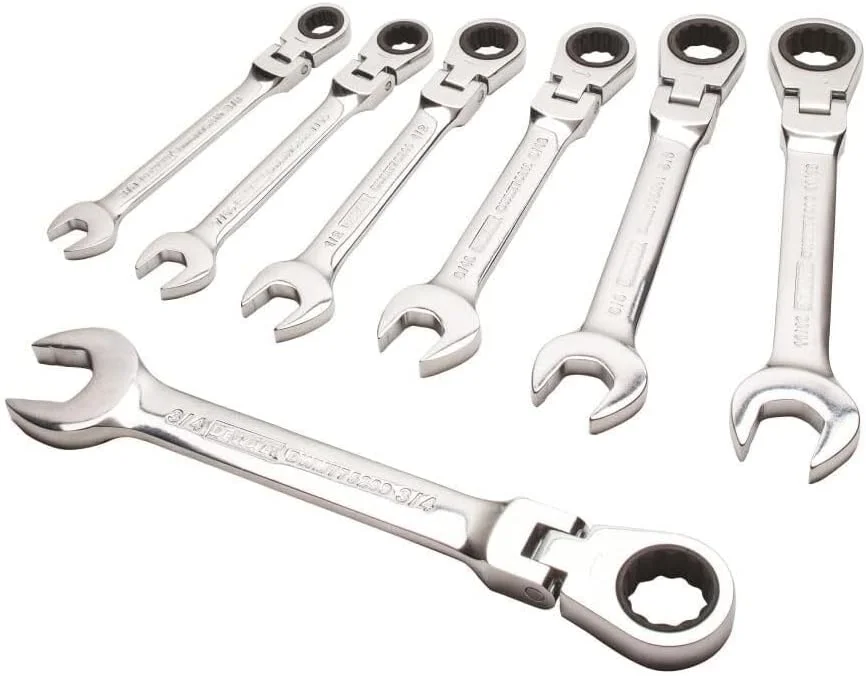 مجموعه آچار یکسر جغجغه ای ترکیبی دیوالت، SAE/استاندارد، سر متحرک، 7 تکه (DWMT74195) مجموعه آچار یکسر جغجغه ای ترکیبی دیوالت، SAE/استاندارد، سر متحرک، 7 تکه (DWMT74195)