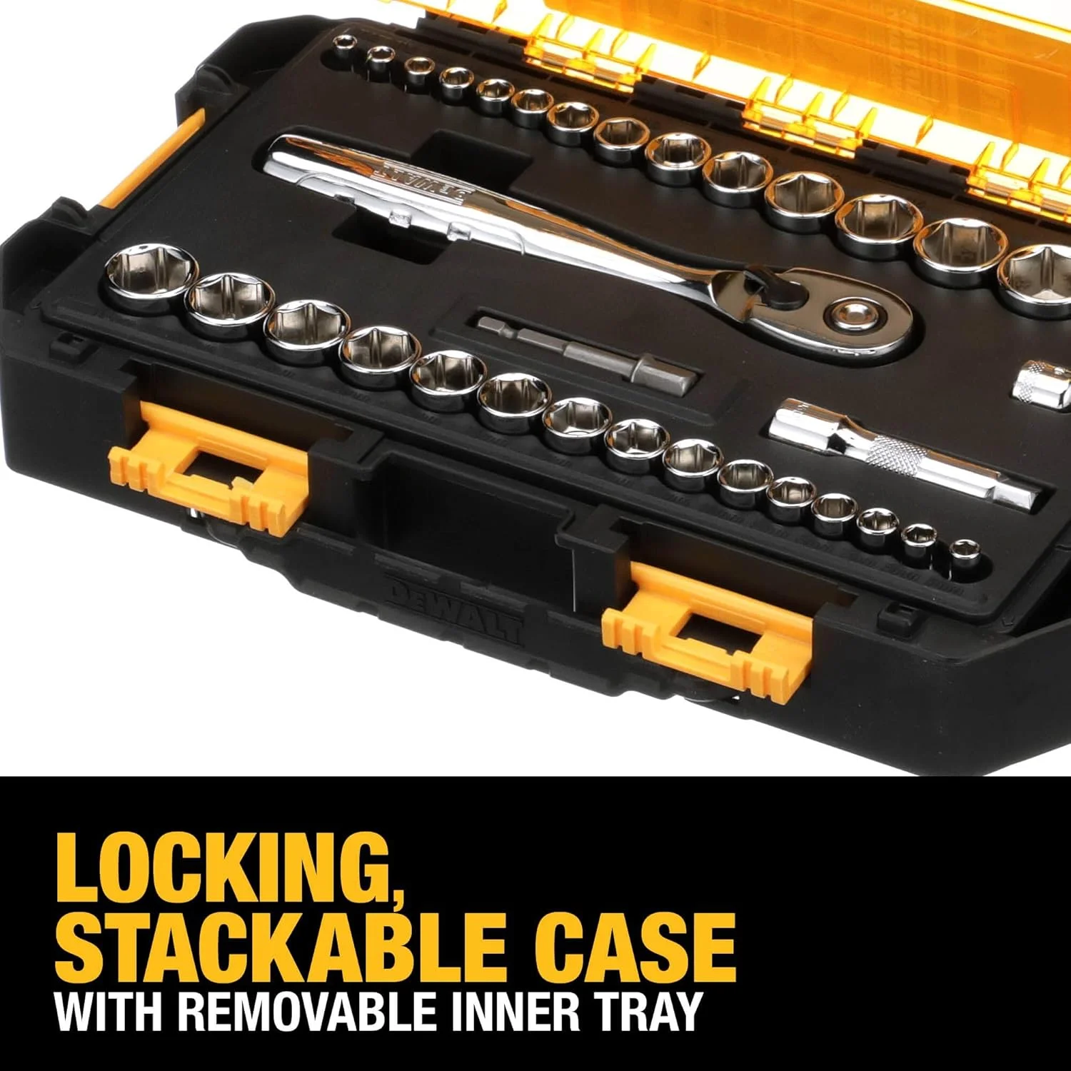 جعبه ابزار Dewalt DWMT73804، ست بکس ¼ و ⅜ اینچ جعبه ابزار Dewalt DWMT73804، ست بکس ¼ و ⅜ اینچ