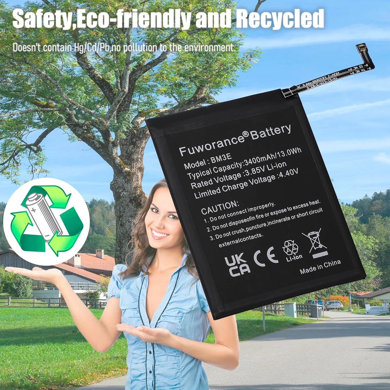 باتری جایگزین فوورانس BM3E با ظرفیت 3400mAh و ولتاژ 3.85V سازگار با گوشی موبایل شیائومی Mi 8 مدل M1803E1A به همراه کیف ابزار باتری جایگزین فوورانس BM3E با ظرفیت 3400mAh و ولتاژ 3.85V سازگار با گوشی موبایل شیائومی Mi 8 مدل M1803E1A به همراه کیف ابزار