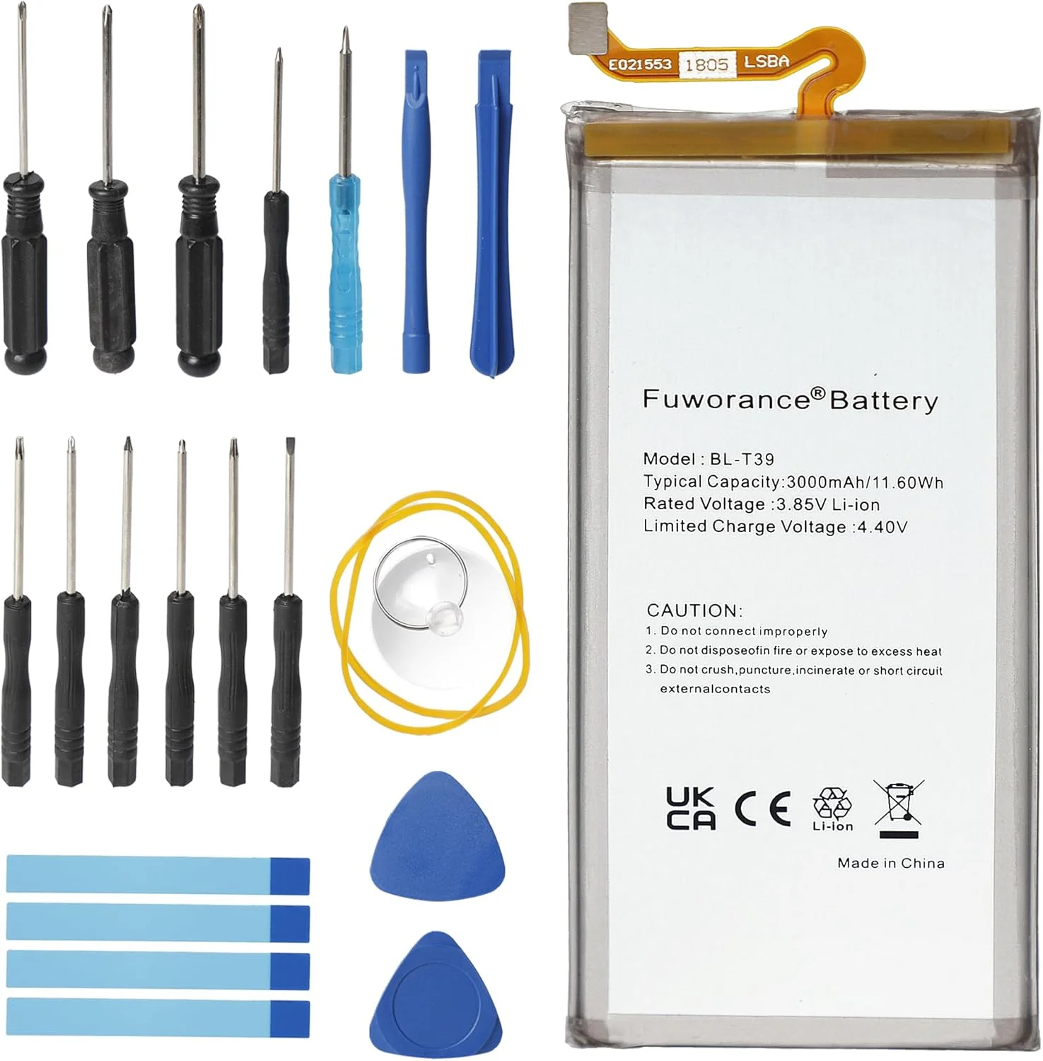 باتری جایگزین 3000mAh 3.85V BL-T39 سازگار با LG G7/G7 ThinQ G710/K30 (2019) LM-G710, G710, LM-G710V, LM-X320EMW, LM-X320ZMW تلفن همراه هوشمند به همراه جعبه ابزار باتری جایگزین 3000mAh 3.85V BL-T39 سازگار با LG G7/G7 ThinQ G710/K30 (2019) LM-G710, G710, LM-G710V, LM-X320EMW, LM-X320ZMW تلفن همراه هوشمند به همراه جعبه ابزار